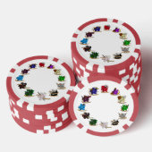 Dice-Designs für Dungeons und Dragons Pokerchips (Stapel)