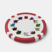 Dice-Designs für Dungeons und Dragons Pokerchips (Einzeln)
