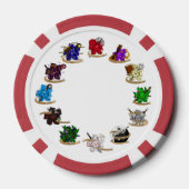Dice-Designs für Dungeons und Dragons Pokerchips (Rückseite)