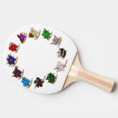 Dice-Designs für Dungeons und Dragons Tischtennis Schläger (Seitenansicht)