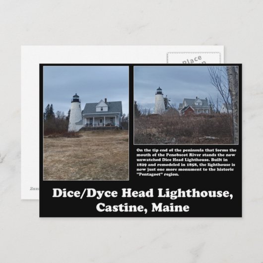 Dice/Dyce Head Lighthouse Postkarte (Vorne/Hinten)