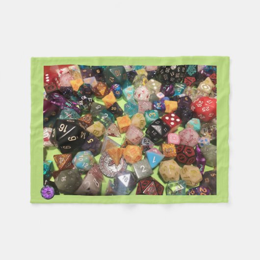 Dice Fleece Blanket (Vorderseite (Horizontal))
