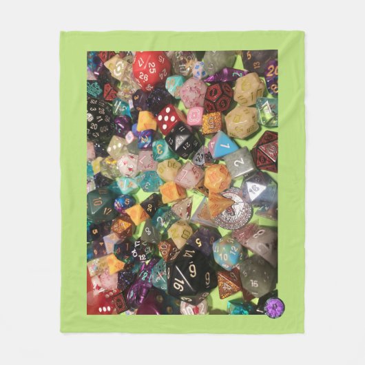 Dice Fleece Blanket (Vorderseite)
