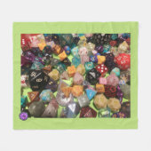 Dice Fleece Blanket (Vorderseite (Horizontal))