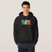 Dice Game St Patrick's Day Irish Flag C Distressed Hoodie (Vorne ganz)