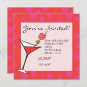 Dice Martini Einladung (Vorne/Hinten)