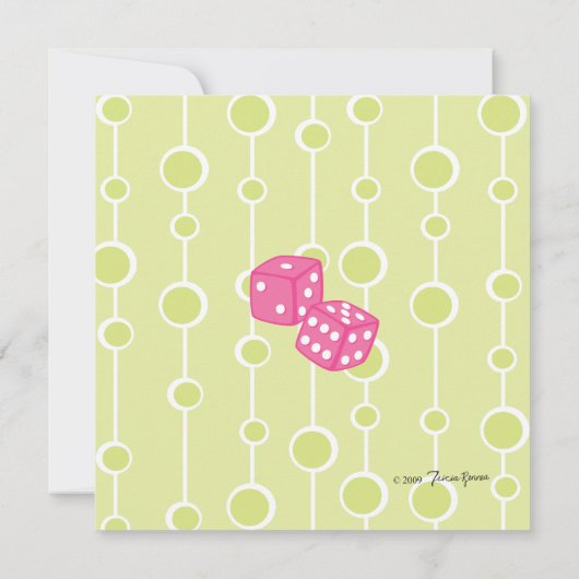 Dice Martini Einladung (Rückseite)