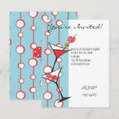 Dice Martini Einladung (Vorne/Hinten)