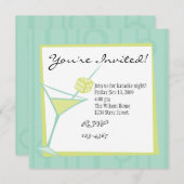 Dice Martini Einladung (Vorne/Hinten)