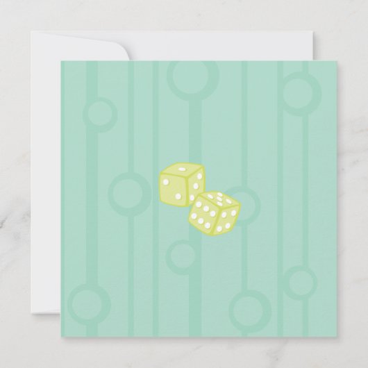 Dice Martini Einladung (Rückseite)