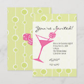 Dice Martini Einladung (Vorne/Hinten)