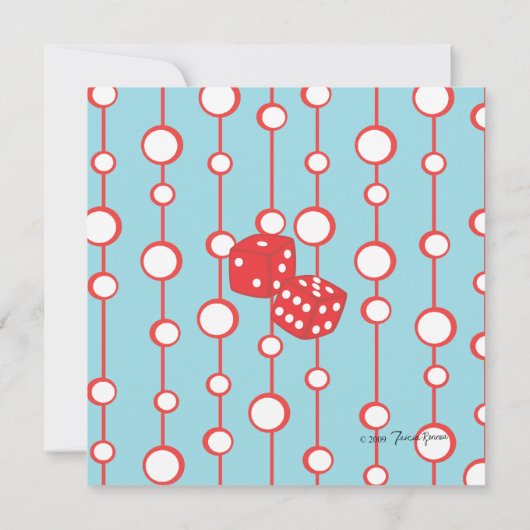 Dice Martini Einladung (Rückseite)