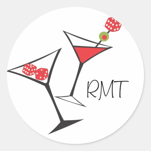 Dice Martini Stickers (Vorderseite)