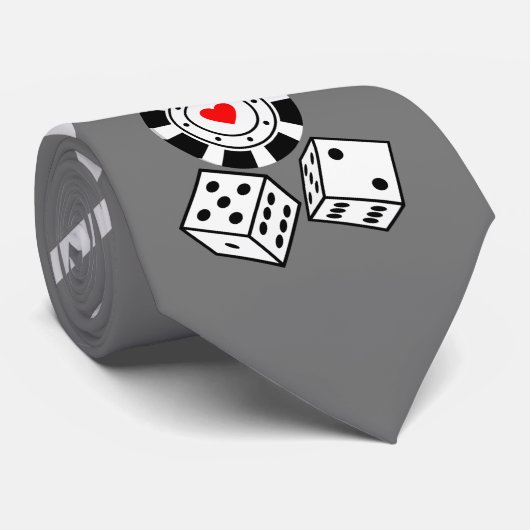 Dice Neck Tie Krawatte (Gerollt)