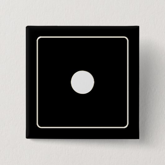 DICE Nummer der Pips weiß 1 + Ihr Backgr. Button (Vorderseite)