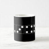 DICE Nummer der Pips weiß + Ihr Backgr. Ideen Kaffeetasse (Mittel)