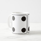 DICE-Nummern 4 und 3 + Ihre Ideen Kaffeetasse (Vorderseite Links)