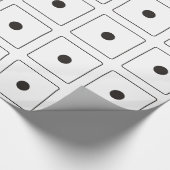 DICE-Nummern der Pips 1 + Ihr Backgr. Geschenkpapier (Ecke)