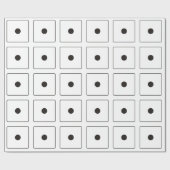 DICE-Nummern der Pips 1 + Ihr Backgr. Geschenkpapier (Flach)