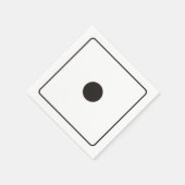 DICE-Nummern der Pips 1 + Ihr Backgr. Serviette (Ecke)