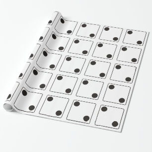 DICE-Nummern der Pips 2 + Ihr Backgr. Geschenkpapier