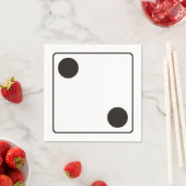 DICE-Nummern der Pips 2 + Ihr Backgr. Serviette (Beispiel)