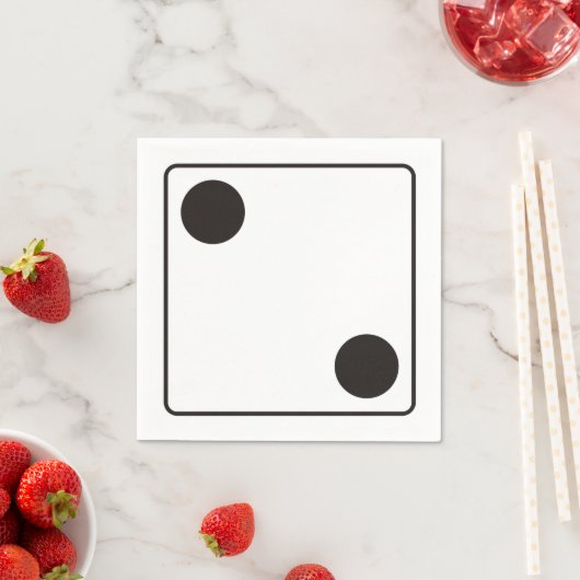 DICE-Nummern der Pips 2 + Ihr Backgr. Serviette (Beispiel)