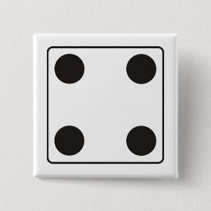 DICE-Nummern der Pips 4 + Ihr Backgr. Button