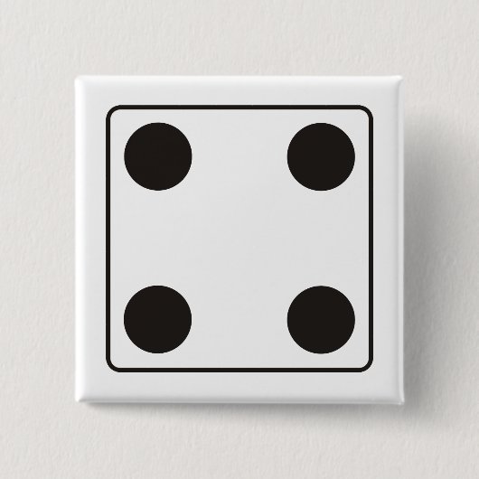 DICE-Nummern der Pips 4 + Ihr Backgr. Button (Vorderseite)