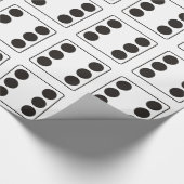 DICE-Nummern der Pips 6 + Ihr Backgr. Geschenkpapier (Ecke)