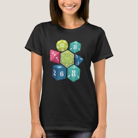 Dice Pool Dice Goblin Tabletop Rpg Gamer T-Shirt (Vorderseite)