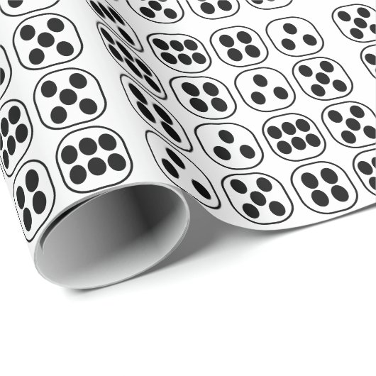 Dice Roll Birthday Party Geschenkpapier (Rolleneckpunkt)