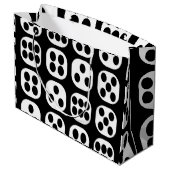 Dice Roll Birthday Party Große Geschenktüte (Rückseite Schrägansicht)