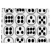 Dice Roll Birthday Party Große Geschenktüte (Rückseite)