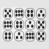 Dice Roll Birthday Party Seidenpapier (Vorderseite)