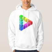 Dice Triangle Mens Hoodie (Vorderseite)