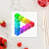 Dice Triangle Paper Napkins Serviette