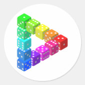 Dice Triangle Stickers (Vorderseite)