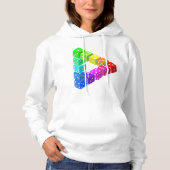 Dice Triangle Womens Hoodie (Vorderseite)