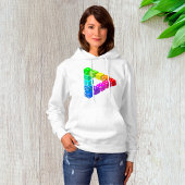 Dice Triangle Womens Hoodie