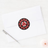 DICE UND POKER CHIP RUNDER AUFKLEBER (Umschlag)