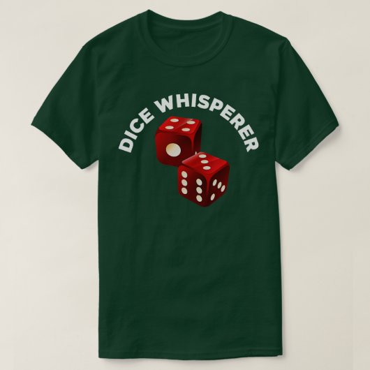 Dice Whispere Funny Craps Game Casino Player Vega T-Shirt (Design vorne)