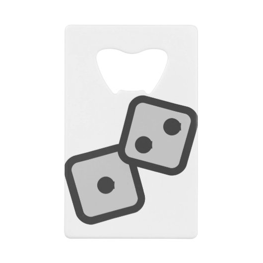 Dices Geldbeutel Flaschenöffner (Vorderseite)