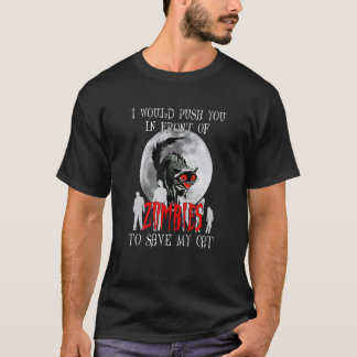 Dich gegen Zombies stellen oder meine Katze retten T-Shirt