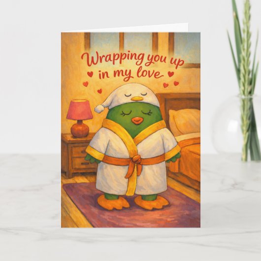 Dich in meine Liebe einhüllend Karte (Vorderseite)