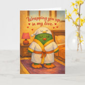 Dich in meine Liebe einhüllend Karte (Gelbe Blume)