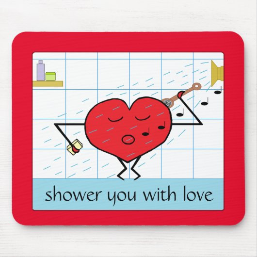 Dich mit Liebe überschütten: Mousepad (Vorne)