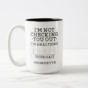 Dich nicht musternd Physiotherapeut Gag Zweifarbige Tasse