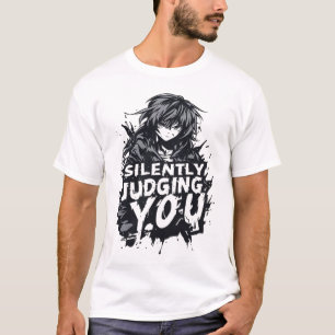 Dich stillschweigend verurteilende lustige Anime-G T-Shirt