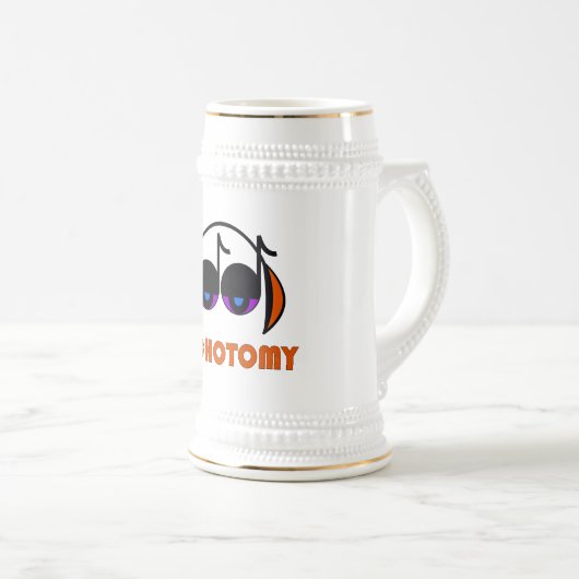 Dichotomie-Bier Stein Bierglas (VorderseiteRechts)